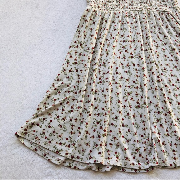 Forever 21, Off the Shoulder Floral Mini Dress with Rouched Top - Picture 12 of 15